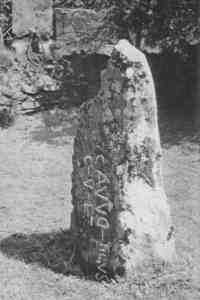 Cavudus stone, near Lynton (Grinsell 1970 p 108)